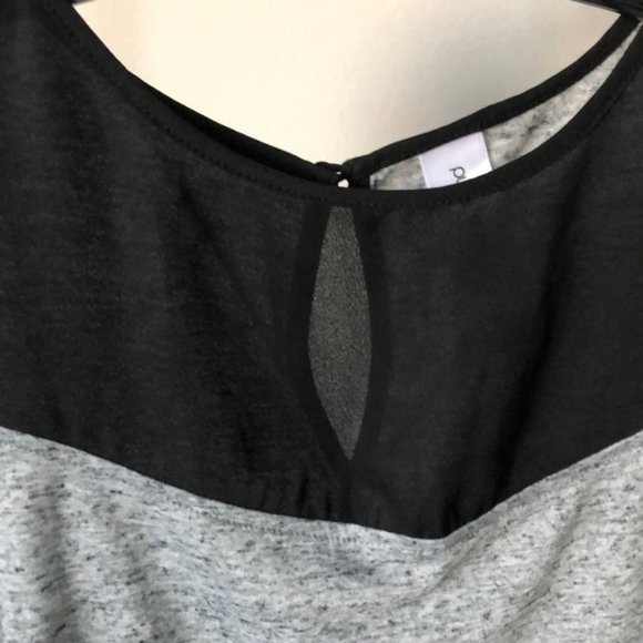 🟤 3/$25 Pure Energy Sleeveless Sheer Black Gray Top - Picture 2 of 5